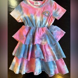 Lola Pink and Blue Tie-Dye dress
